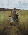 on the boundary path v a repina with children going on the boundary path 1879 Ilya Repin